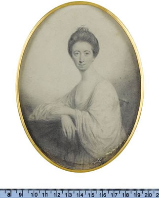 Mrs Richardson, wearing robes with wide sleeves, resting her right arm upon a covered plinth by John Taylor - Auction record, sale price, and art valuation. Compare with similar artists and explore comparable artworks.