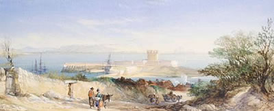 St Aubin's bay and castle, Jersey by Alfred Herbert - Auction record, sale price, and art valuation. Compare with similar artists and explore comparable artworks.