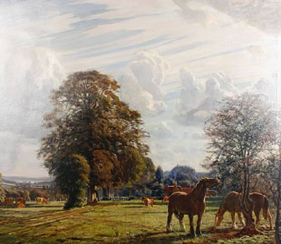 Horses grazing in a summer landscape by Niels Vinding Dorph - Auction record, sale price, and art valuation. Compare with similar artists and explore comparable artworks.