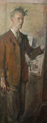 Self portrait by John Linfield - Auction record, sale price, and art valuation. Compare with similar artists and explore comparable artworks.