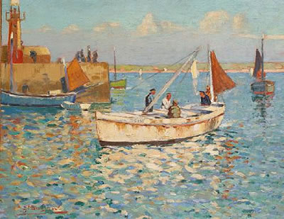 Sample artwork by George Fagan Bradshaw (1887 - 1960), known for painting - View similar artists and auction records