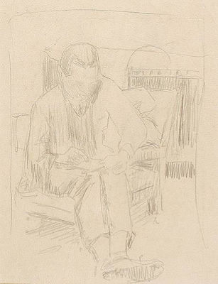 Portrait of Malcolm Cyril Drummond: Self-portrait