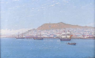 Black Sea port by Grigory Odissevich Kalmykov - Auction record, sale price, and art valuation. Compare with similar artists and explore comparable artworks.