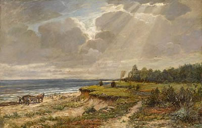 Gathering kelp, Hornbaek