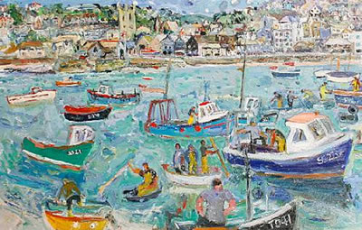 "Summer Storm Approaching Lifeboat Launched, St Ives"