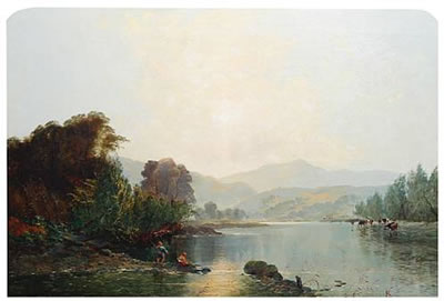 A Bright Morning on the River Usk