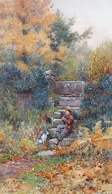Sample artwork by Willie Stephenson (1857 - 1938), known for landscape art - View similar artists and auction records