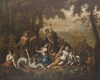 Sylenus at the Court of Bacchus