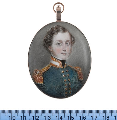 Sample artwork by James Holmes (active 1836-1859), known for miniature portrait painting - View similar artists and auction records