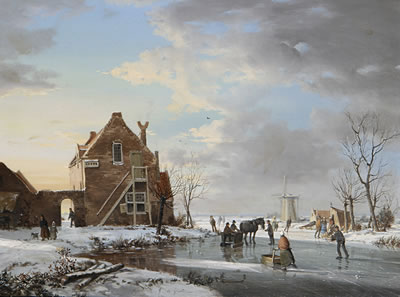 A winter's evening, Dordrecht