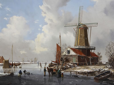 A winter landscape