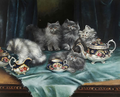A study in blue by Agnes Augusta Talboys - Auction record, sale price, and art valuation. Compare with similar artists and explore comparable artworks.