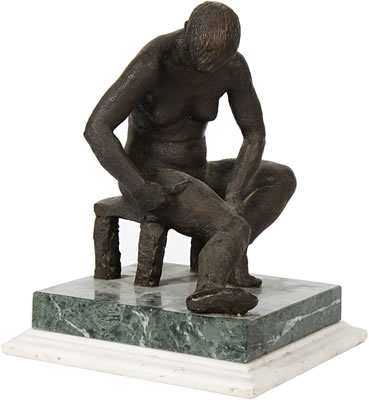 Girl putting on stocking by Uli Nimptsh - Auction record, sale price, and art valuation. Compare with similar artists and explore comparable artworks.