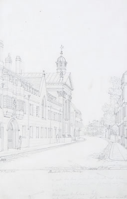 Pembroke College, Cambridge by Augustus Charles Pugin - Auction record, sale price, and art valuation. Compare with similar artists and explore comparable artworks.