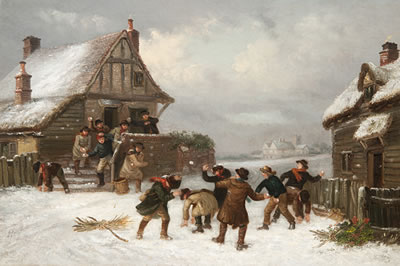 The snowball fight by Thomas Smythe - Auction record, sale price, and art valuation. Compare with similar artists and explore comparable artworks.