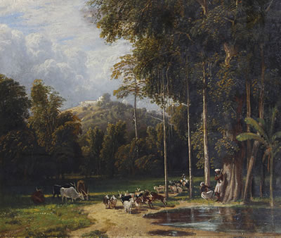 Indian goatherds at rest