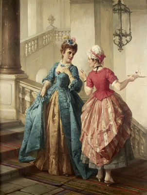 Gossip on the stairs