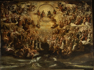 The Holy Trinity with Saints in Heaven, the Garden of Eden below by Scipione Compagno - Auction record, sale price, and art valuation. Compare with similar artists and explore comparable artworks.
