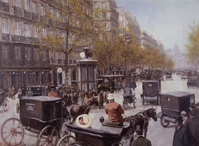 A busy boulevard