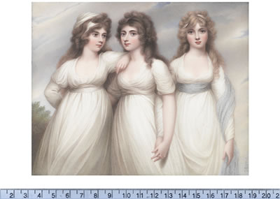 'The Three Graces', The Ladies Rushout: Anne (d.1849), Harriet (d.1851) and Elizabeth (1774-1862)