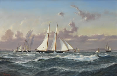 "Schooners in the Solent, 1852"