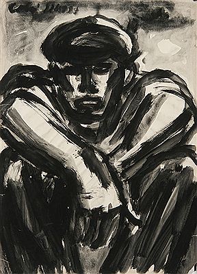 Seated workman by Colin Moss - Auction record, sale price, and art valuation. Compare with similar artists and explore comparable artworks.