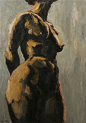Standing female nude