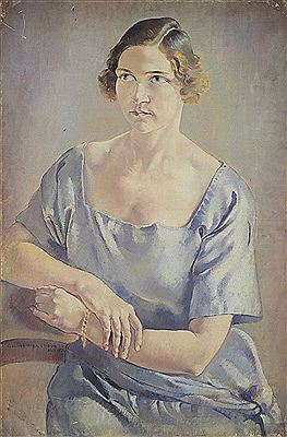 Portrait of Clara Klinghoffer: Self portrait of the artist
