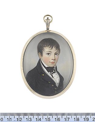 A Young Midshipman, wearing dark blue coat