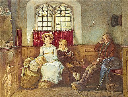 "Long was the Good Sermon" by Henry Reynolds Steer - Auction record, sale price, and art valuation. Compare with similar artists and explore comparable artworks.