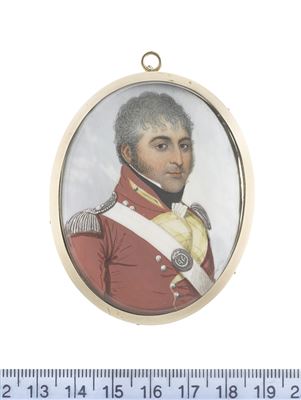 Two miniatures portraying Captain Edward Spread Mockler, Grenadier Company of the 46th (South Devonshire)