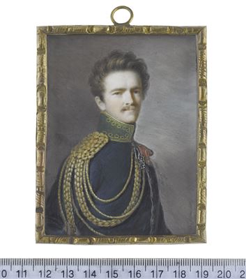 A pair of miniatures portraying Count Kurt von Götzen and Countess Mathilde von Götzen née von Reichenbach-Goschütz (1799-1858) by Carl Gottlob Schmeidler - Auction record, sale price, and art valuation. Compare with similar artists and explore comparable artworks.