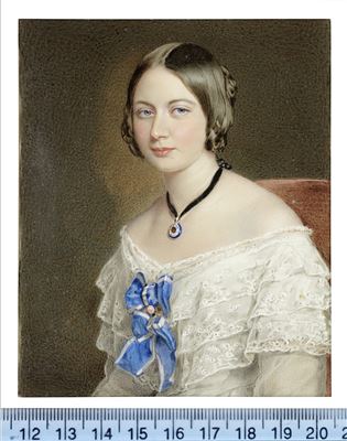 A pair of miniatures portraying George Stevens Byng, 2nd Earl of Strafford, PC (1806-1886) and his second wife, the Hon. Harriet Elizabeth Cavendish (d.1892) by Sir William Charles Ross - Auction record, sale price, and art valuation. Compare with similar artists and explore comparable artworks.