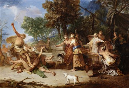 Moses defending the daughters of Jethro by Nicolas Bertin - Auction record, sale price, and art valuation. Compare with similar artists and explore comparable artworks.