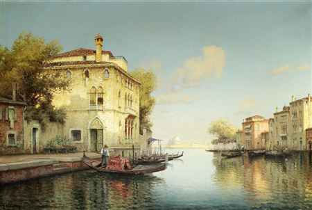 Sample artwork by Hugo Golli Vallin (Born 1921), known for painting - View similar artists and auction records