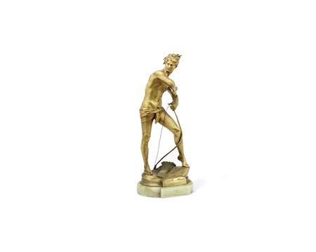 Figure of a male nude entitled Sarpédon by Henri Peinte - Auction record, sale price, and art valuation. Compare with similar artists and explore comparable artworks.