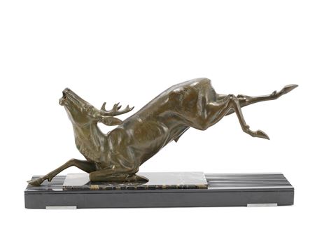 Model of a fallen stag