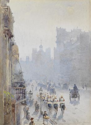 A view of St James's by Rose Maynard Barton - Auction record, sale price, and art valuation. Compare with similar artists and explore comparable artworks.