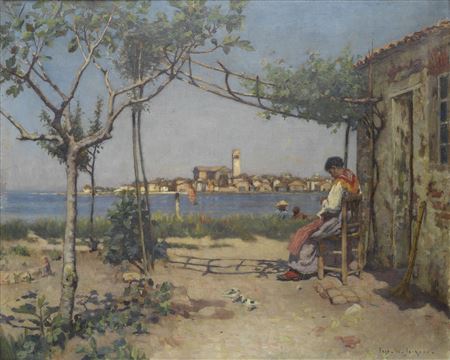 Sample artwork by Frederick William Jackson (1859 - 1918), known for genre-north africa, townscape - View similar artists and auction records