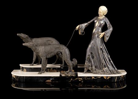 Woman with Dogs