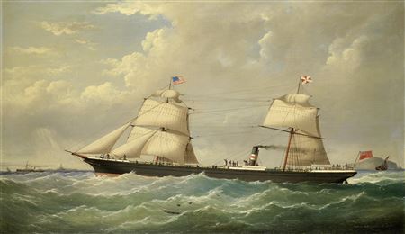 Sample artwork by Joseph Semple (fl.1863/7 - 1874/8), known for ship, marine painting - View similar artists and auction records