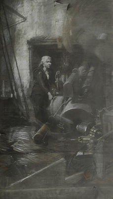 Large preparatory portrait of Jack Cornwell