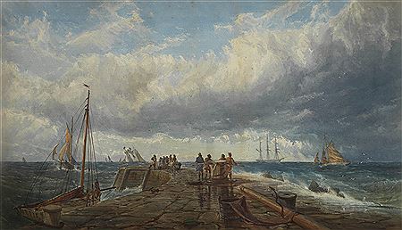 Arklow Pier by John Faulkner - Auction record, sale price, and art valuation. Compare with similar artists and explore comparable artworks.