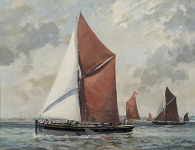 Sample artwork by Cavendish Morton (1911 - 2015), known for landscapes, seascapes and industrial scene painting - View similar artists and auction records