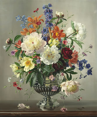 Still life of summer flowers