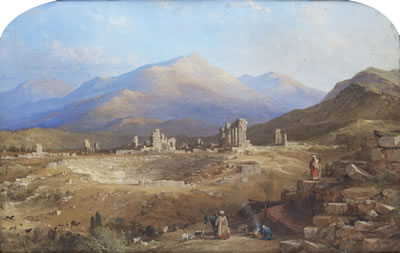 The ancient church of St. John with the Citadel, Pergamos; The ruins of Laodicea, a pair (2)) by Thomas Allom - Auction record, sale price, and art valuation. Compare with similar artists and explore comparable artworks.