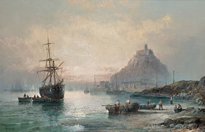 Evening in Mount's Bay, with St. Michael's Mount beyond