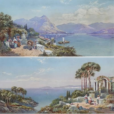 On the Italian lakes (a pair)