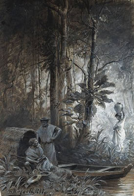 Figures in the Brazilian forest