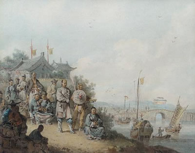 Chinese figures on a riverbank by William Alexander - Auction record, sale price, and art valuation. Compare with similar artists and explore comparable artworks.